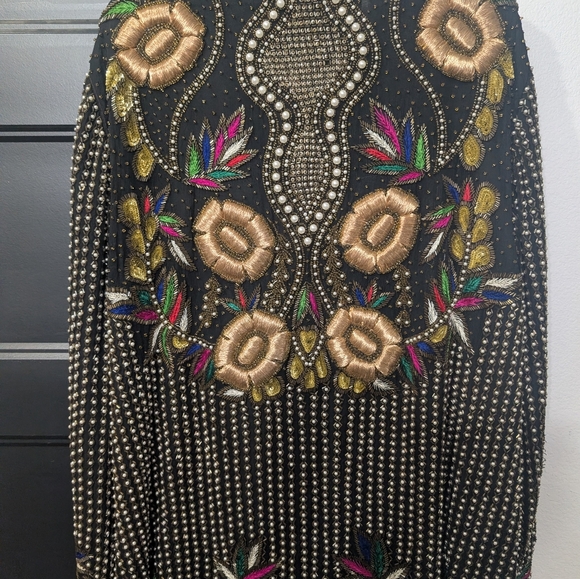 Vintage Hand Beaded Silk Jacket- Perfect For NFR - Picture 5 of 9